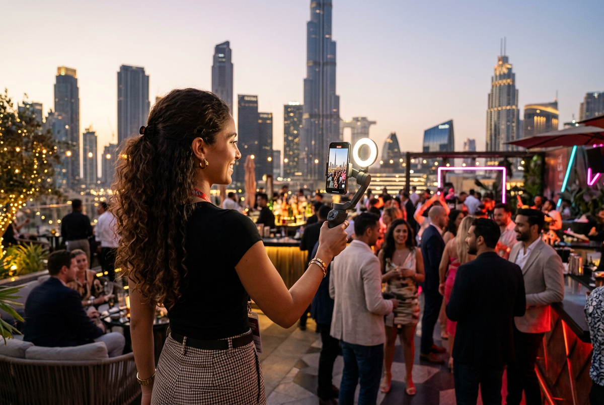 Social media content creation for events